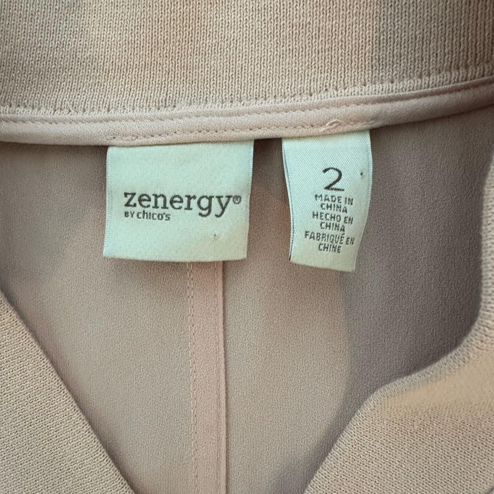 Zenergy by Chico’s Pink Bomber Jacket – Size 2 (M/L) - Picture 7 of 10